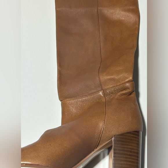 Wynona Leather Boots Tall Silent d  | Sz 39/US 8/8.5 | Carmel Tan Brown - Picture 13 of 16